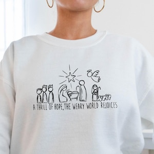 Christian Christmas Sweatshirt, Nativity Scene Sweater, Christmas Nativity Shirt, True Story Nativity, Religious Christmas Gifts, Jesus Tee
