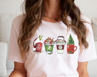 Griswold Christmas Drink Designs T-Shirts | Christmas Vacation T-shirt, Clark Griswold Shirt,  Christmas Movie Latte Tee,Xmas Family Apparel