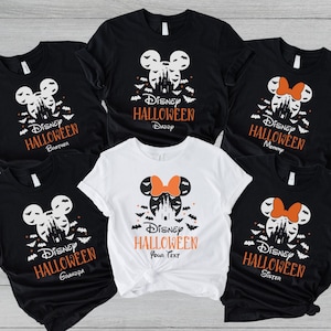 Disney Halloween Custom Name Shirt | Disney Shirt, Halloween Matching Shirts, Custom Disney Family Shirt, Halloween Shirts, Disneyland Shirt