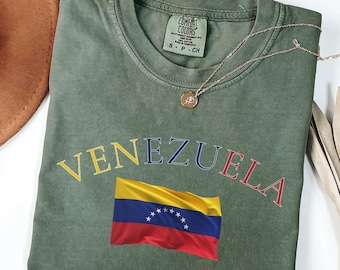 Comfort Colors® Venezuela Shirt, Venezuela Gift, Venezuela, South America, South America Shirt, Gift For Venezuelan, Con Venezuela