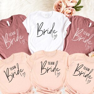 Team Bride T-Shirts | Bride Shirt, Bachelorette Party Shirts, Bridesmaid Shirt, Bridesmaid Proposal Gift, Bachelorette Shirts, Wedding Party