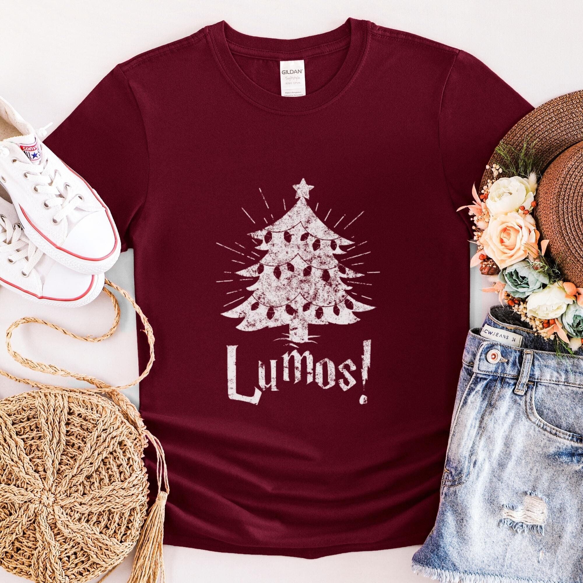 Hogwarts Christmas Custom T-shirt | Wizard Christmas Gift, Xmas Tree T-shirt, Holiday Gift, Christmas Family Matching Shirt, Christmas Tee