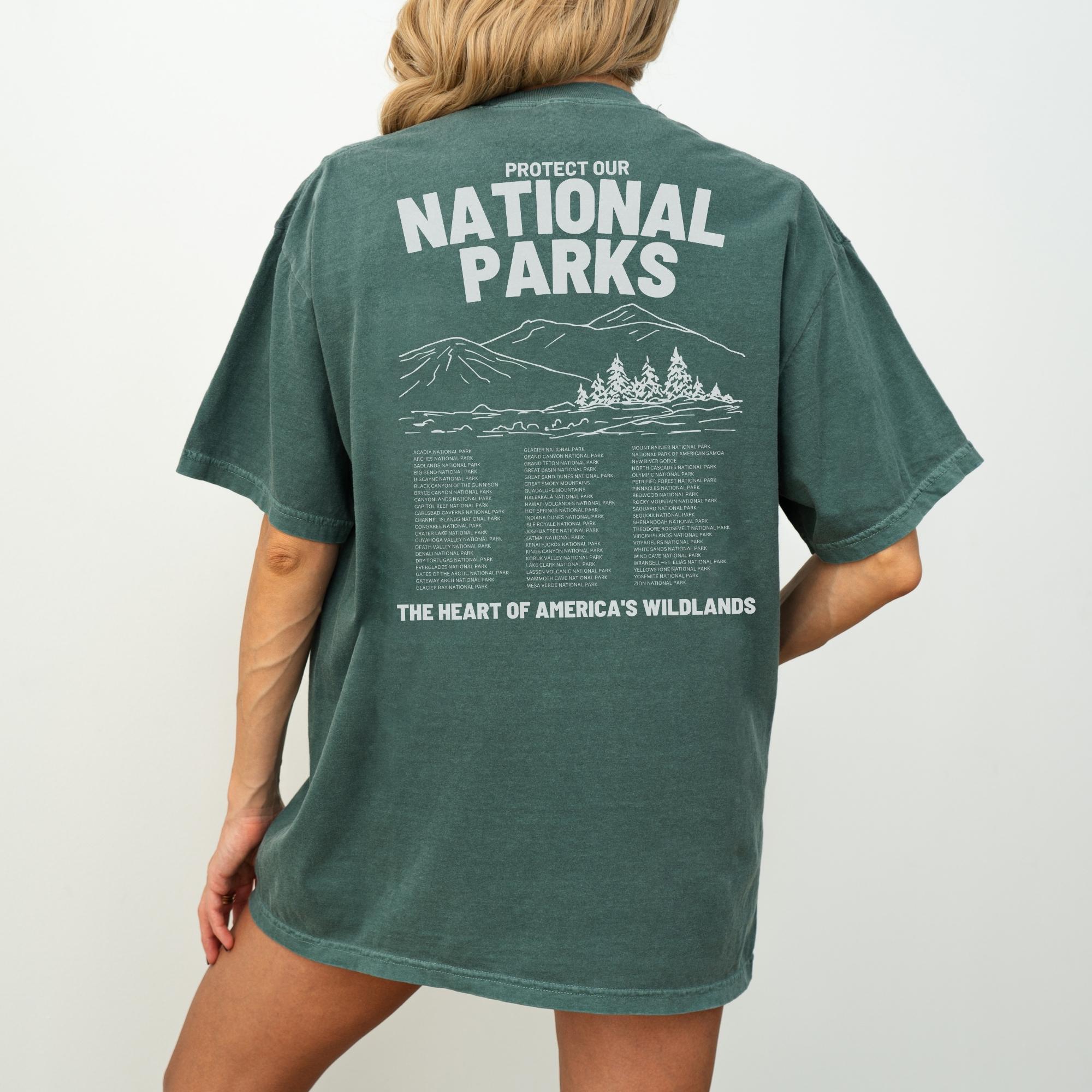 Comfort Colors® Protect Our National Parks T-Shirt | National Park Shirt, National Park Vintage Shirt, Nature Graphic Tee, Resistance shirt