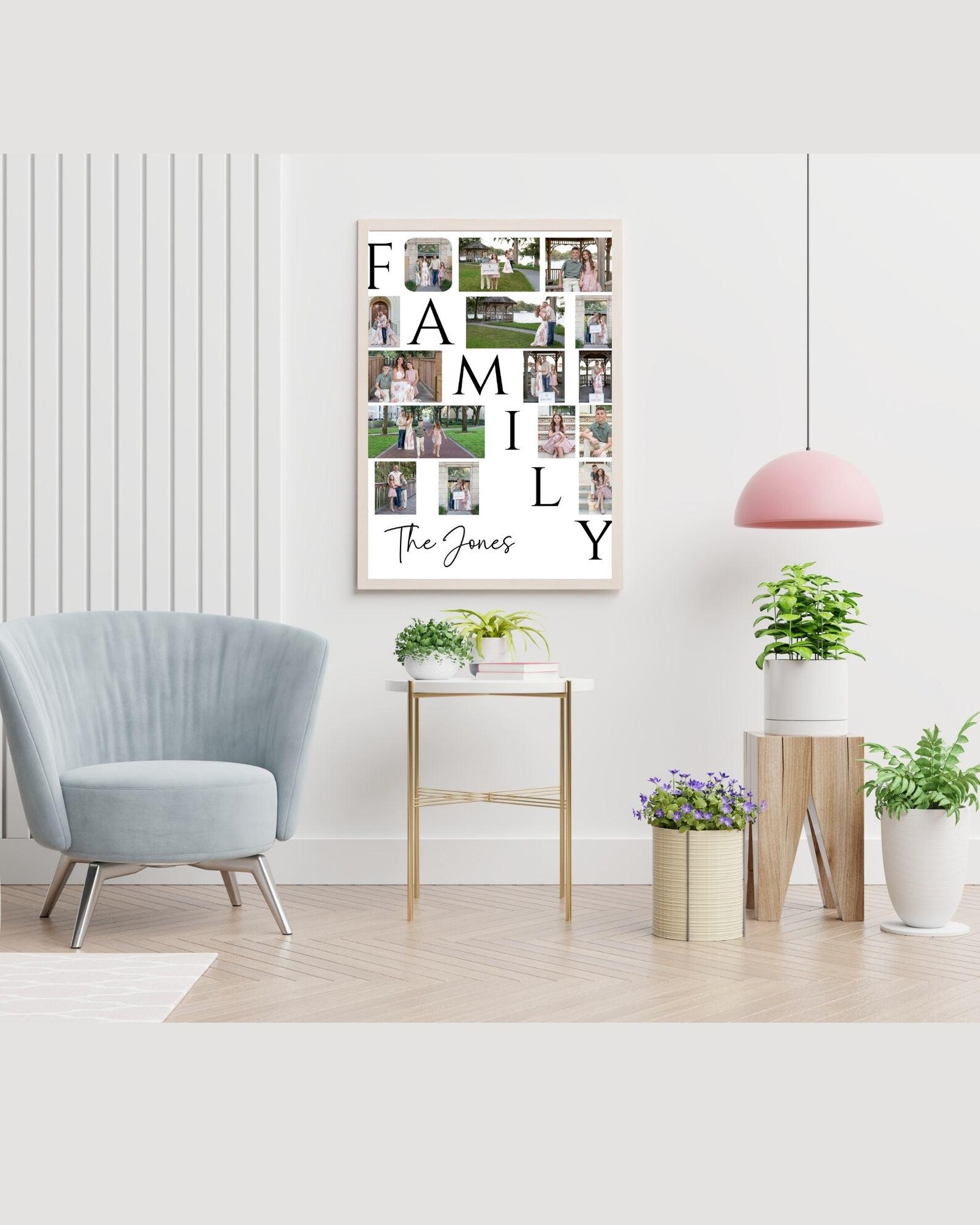 Custom Family Photo Collage Template - Editable Canva Design in 16x20 ...