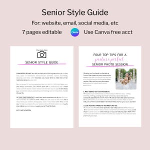 Senior Portrait Style Guide for Photographers – Client Prep, What to Wear Tips, & Photo Session Advice&quot;