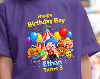 Plim Plim Kids T-Shirt: Carnival Circus Birthday Tee