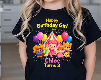 Plim Plim Kids T-Shirt: Carnival Circus Birthday Tee
