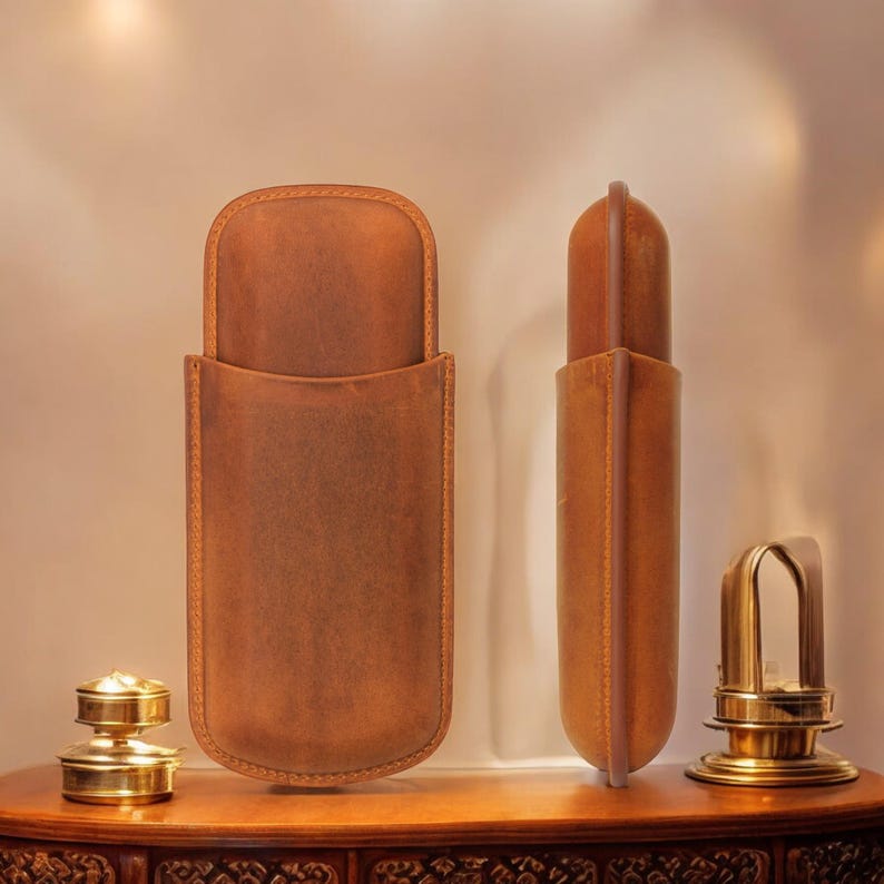 Leather Cigar Case, Cigar Holder
