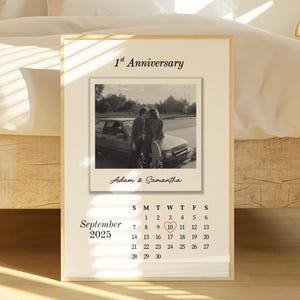 Custom Polaroid Frame Anniversary Template | One Year Anniversary Gifts for Him and Her | Wedding Anniversary | Printable Canva Template