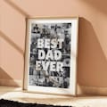 Sentimental Fathers Day Gifts from Daughter: Custom Photo Collage Picture Frame Template (Printable Canva Template)