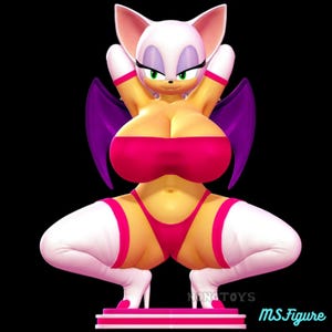 Naked Rouge the Bat - Etsy