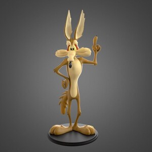 Wila E Coyota Figure, 3D Painted Figures, Action Figurines, Miniature Scupulture, Gift Figurine