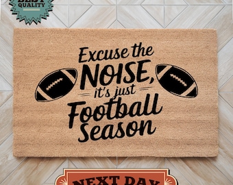 Funny Football Season Doormat, Sport Lover Welcome Mat
