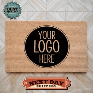 Personalized Logo Coir Doormat, Custom Business Welcome Mat