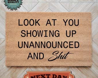 Quirky Quotes Doormat, Funny Unwelcome Doormat, Front Door Decoration, Coir Doormat, Entrance Mat, Decorative Mat, Friend Gift, Home Gift