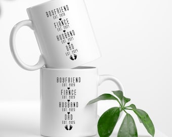 Custom Dad Mug, Personalized Ceramic Coffee Mug Gift