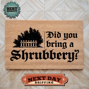 Shrubbery Doormat, Front Door Decor, Entryway Decor, Home Decoration, Housewarming Gift, Front Door Mat, Welcome Mat, Funny Doormat