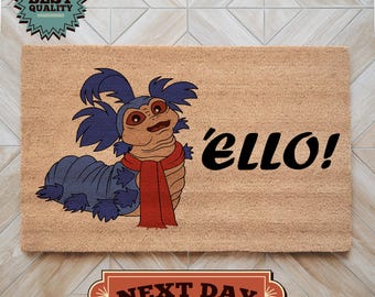 Labyrinth Doormat, Front Door Decor, Welcome Mat, Outdoor Mat, Outdoor Decor, Porch Decor, Cute Doormat, Home Gift, Ello Worm Doormat