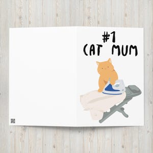 Maman chat, voeux de mère, anniversaire, carte de fête des mères