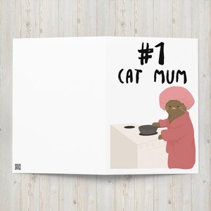 Maman chat, voeux de mère, anniversaire, carte de fête des mères
