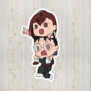 Dan Da Dan, Okarun, Momo Ayase, Bubble Sticker, Anime Merch