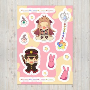 Yashiro Nene, Hanako, Puppets, Mokke, Toilet-bound Hanako-kun, Sticker sheet, Anime Merch