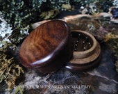 Petite Herb Grinder - Sheesham Wood and Metal - Crafting Herb Spice Incense Grinding Preparation Tool, Kitchen Witchery, Witchcraft