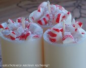 CANDY CANE Peppermint Sticks Soy Yule Votive Candles for Winter Solstice, Yuletide Celebrations, Twelve Nights, Christmas Holiday Gift