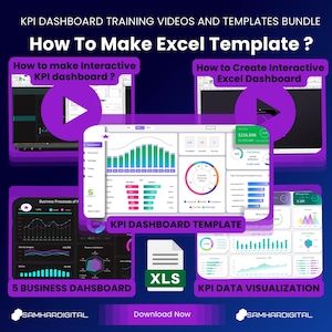 Interactive Excel Dashboard Templates: KPI Video Tutorials