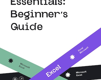 Excel for Beginners eBook, Step-by-Step Guide to Master Excel Basics with Screenshots & PDF Tutorial for Students Office Workers