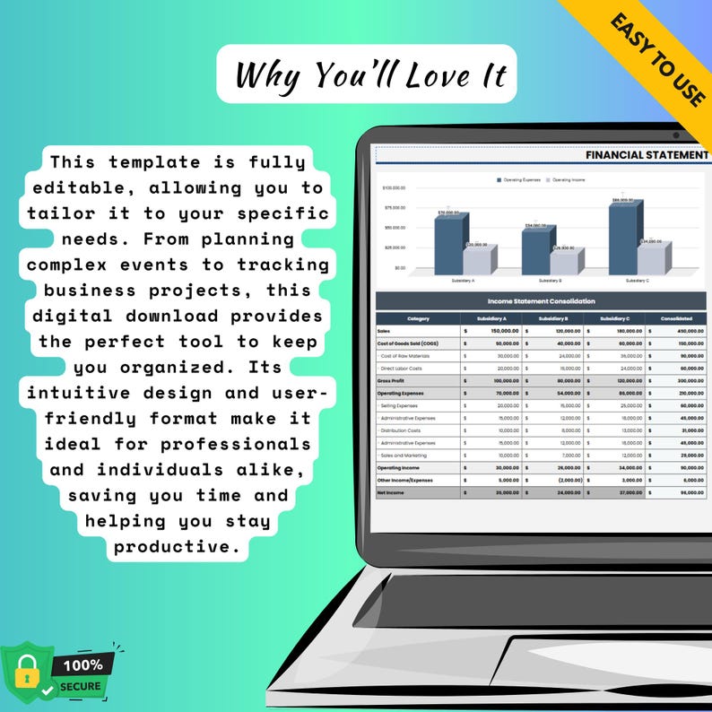 Simple Dashboard Template for Google Sheets, Business Data Tracker ...