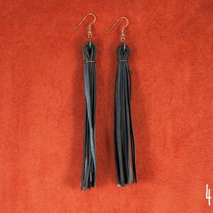 Fringe Bike Tube Earrings image 4