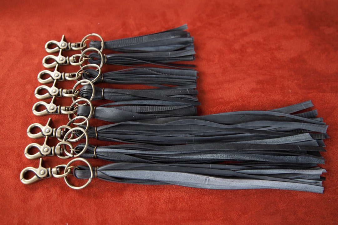 Keychain Inner Tube Fringe Keychain Made of Recycled Bicycle Inner Tube - Etsy