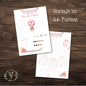 Baby tip cards | Baby shower game | Fill-in cards | Wish cards | Baby shower gift | Baby guessing game | Gender neutral | Size A4/ A5