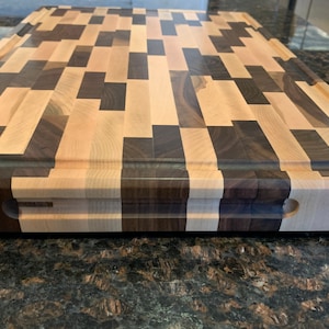 Walnut and Maple Endgrain Butcher block