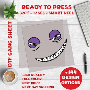 Disney Monsters Character Ready To Press, Disney Hot Press, Monsters University DTF, Disney Monster Face DTF Transfer, Disney Dtf Gang Sheet