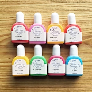 Versacolor refill ink bottle, Tsukineko versacolor ink pad reinker, Water based pigment ink