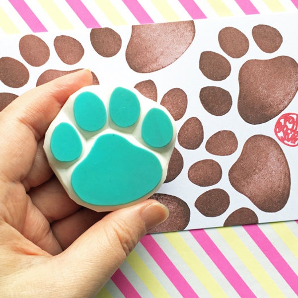 Paw Print Stamps Etsy