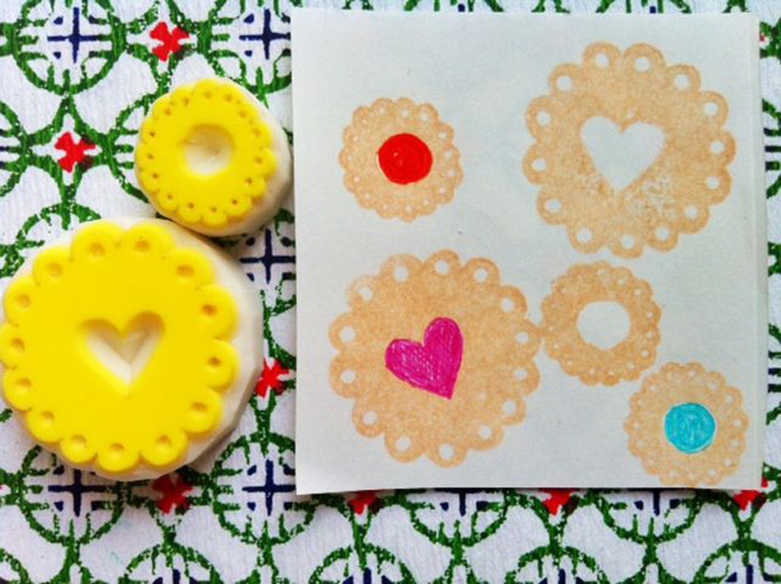 Cookie rubber stamps biscuit stamps baking stamp hand Etsy