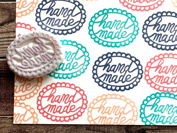 Handmade Label - Teal Handmade Label - Teal