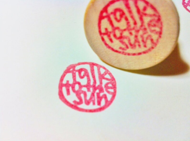 Custom rubber stamp with personalized name japanese inkan Etsy
