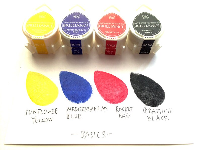 Brilliance ink pads tsukineko rubber stamp pad matte Etsy