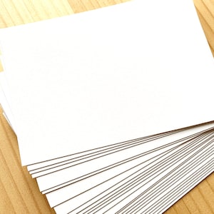 Cartes postales carrées japonaises vierges, Cartes de correspondance en papier blanc épais, 348,8 g/m2, lot de 20