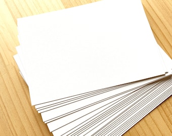 Japanese blank square postcards, Heavy weight white paper note cards, 348.8g/m2, set of 20