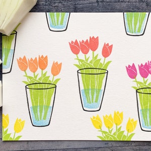 Blumenvase Stempel, Stempel Blume, Stempel Blume, Blumenstempel, Bastelgeschenk für Mama, Stempelgummi