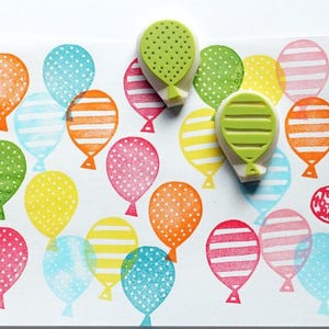 Stempelset ballon, Handgesneden stempels voor het maken van kaarten, Knutselcadeau voor kinderen