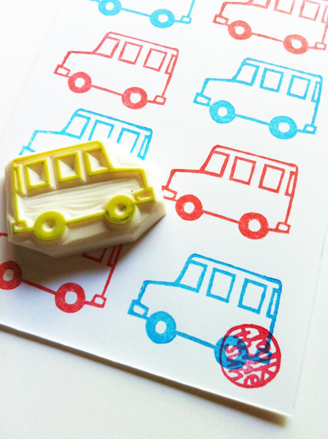 Car rubber stamp vehicle stamp automobile stamp hand Etsy