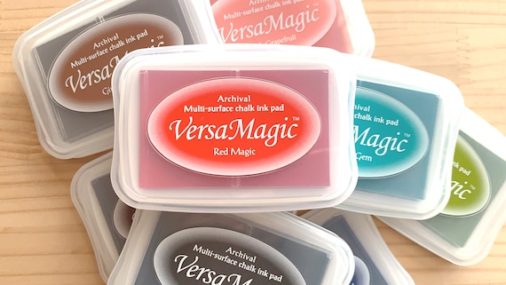 Versamagic Ink Pad, Tsukineko Rubber Stamp Ink Pad, Water Based Chalk  Pigment Ink, Large 