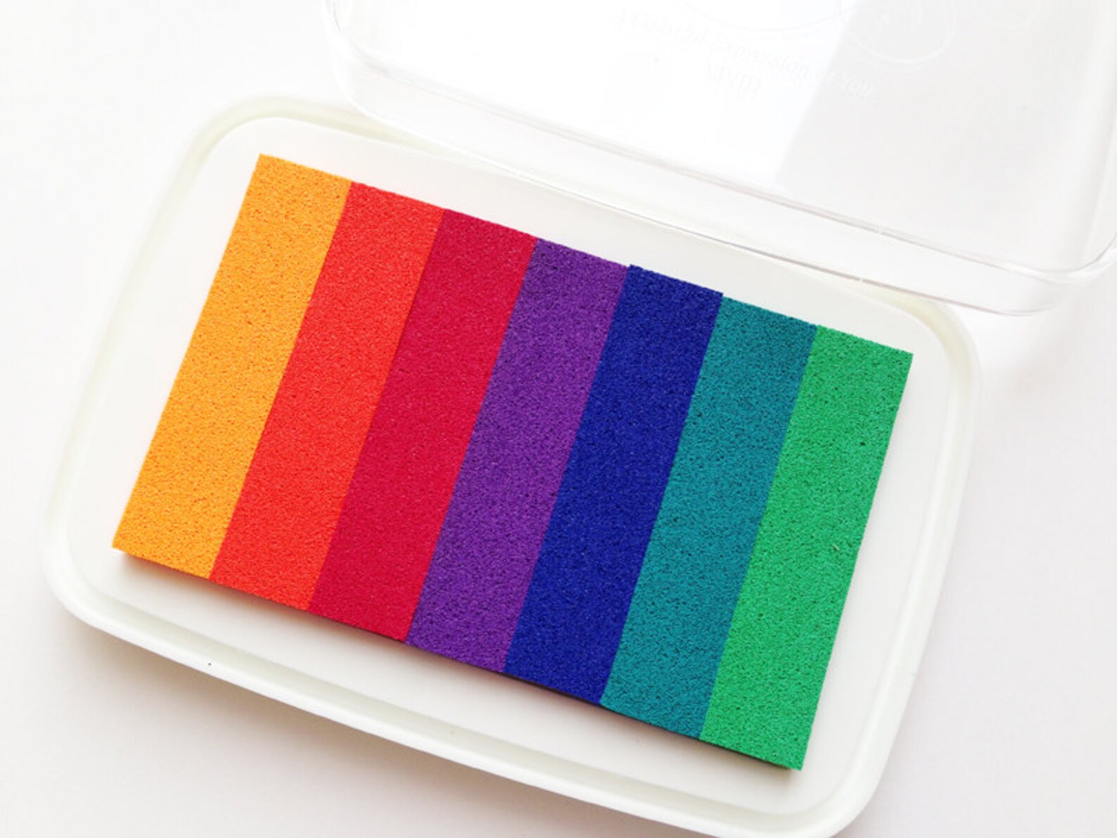 Vivid nijico rainbow ink pad tsukineko rubber stamp pad Etsy