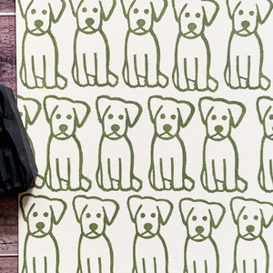 Tampon Jack russell terrier, tampon chien, tampon sculpté à la main, cadeau artisanal pour enfant